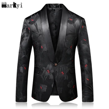 2018 spring fashion new floral men print blazer good quality causal slim fit collar patched korean style clothing men male suit
2018 spring fashion new floral men print blazer good quality causal slim fit collar patched korean style clothing men male suit