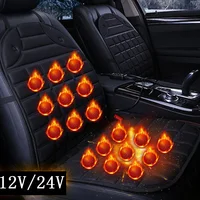 2018 single/pair 12v electric heated cushions for winter heating car seat cushion,keep warm car seat cover quality guarantee image