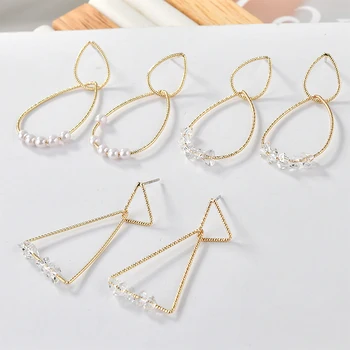 New trendy 12pcs/lot handmade geometric triangle shape copper women stud charms earrings diy jewelry pendants accessory
New trendy 12pcs/lot handmade geometric triangle shape copper women stud charms earrings diy jewelry pendants accessory