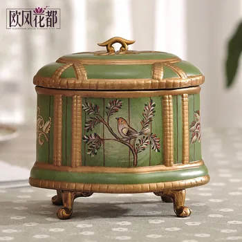 pastoral storage tank ornaments American country Home Furnishing storage jewelry box dresser desktop utility swing
pastoral storage tank ornaments American country Home Furnishing storage jewelry box dresser desktop utility swing