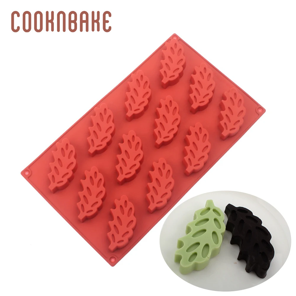 COOKNBAKE silicone mold for cake pastry leaf shape handmade soap chocolate candy jelly form cake decoration 12 hole DIY feather
COOKNBAKE silicone mold for cake pastry leaf shape handmade soap chocolate candy jelly form cake decoration 12 hole DIY feather