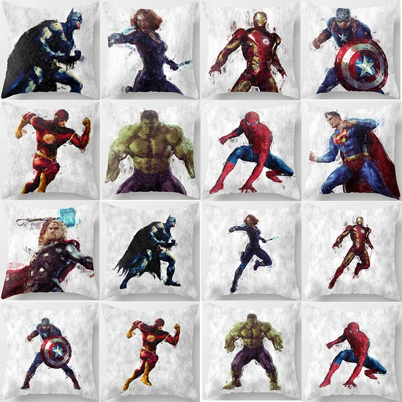 New superhero square pillow cover super man pillow case spiderman double sides pattern pillow covers size 45*45cm
New superhero square pillow cover super man pillow case spiderman double sides pattern pillow covers size 45*45cm