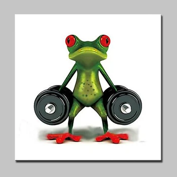 NEW 100% Hand Painted Cartoon Oil Painting On Canvas Abstract Animal Wall Art For Home Decoration Fitness Frog No Framed Gift
NEW 100% Hand Painted Cartoon Oil Painting On Canvas Abstract Animal Wall Art For Home Decoration Fitness Frog No Framed Gift