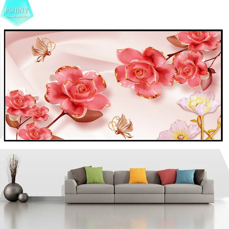 PSHINY 5D DIY Diamond embroidery sale red flower Home Decor picture Full square rhinestone Diamond Painting cross stich
PSHINY 5D DIY Diamond embroidery sale red flower Home Decor picture Full square rhinestone Diamond Painting cross stich