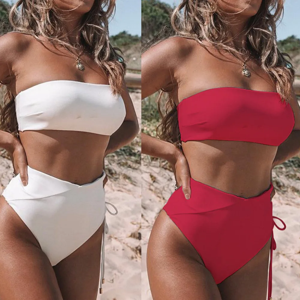 Alluring Women Bodysuit Pure color Tube up Two Pieces Bikini Push-Up Swimsuit Swimwear Beachwear Fabulous Women's Swimming Suit
Alluring Women Bodysuit Pure color Tube up Two Pieces Bikini Push-Up Swimsuit Swimwear Beachwear Fabulous Women's Swimming Suit