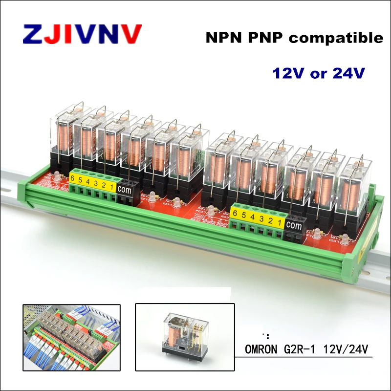 32 Channels 1 SPDT DIN Rail Mount OMRON G2R 12V 24V DC Interface Relay Module PNP NPN compatible
32 Channels 1 SPDT DIN Rail Mount OMRON G2R 12V 24V DC Interface Relay Module PNP NPN compatible
