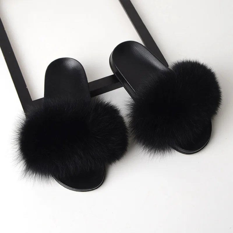 FAYUEKEY Summer Women Fox Hair Fur Slippers Home Fluffy Sliders Plush Furry Flats Sweet Ladies Cute Beach Shoes Large Size
FAYUEKEY Summer Women Fox Hair Fur Slippers Home Fluffy Sliders Plush Furry Flats Sweet Ladies Cute Beach Shoes Large Size