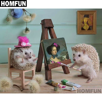 HOMFUN Full Square/Round Drill 5D DIY Diamond Painting "Hedgehog painter" Embroidery Cross Stitch 5D Home Decor A01338
HOMFUN Full Square/Round Drill 5D DIY Diamond Painting "Hedgehog painter" Embroidery Cross Stitch 5D Home Decor A01338