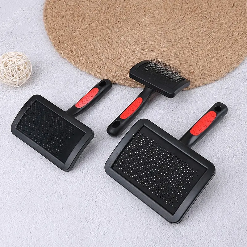 For Pet Plastic Handle Brush Airbag Stainless Steel Pin Dog Comb New Pet Shedding Hair Grooming Dense Comb Brushes Slicker
For Pet Plastic Handle Brush Airbag Stainless Steel Pin Dog Comb New Pet Shedding Hair Grooming Dense Comb Brushes Slicker