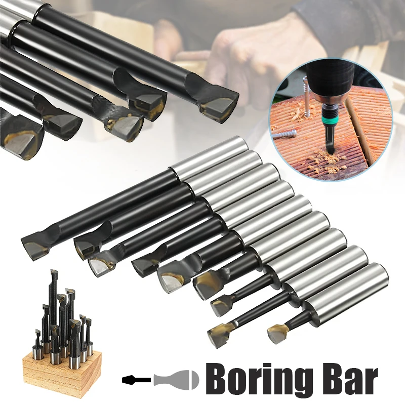 12mm 9pcs/set Shank Boring Bar Carbide Tipped Boring Bar For 2 Inch 50mm Boring Head For Lathe Milling
12mm 9pcs/set Shank Boring Bar Carbide Tipped Boring Bar For 2 Inch 50mm Boring Head For Lathe Milling