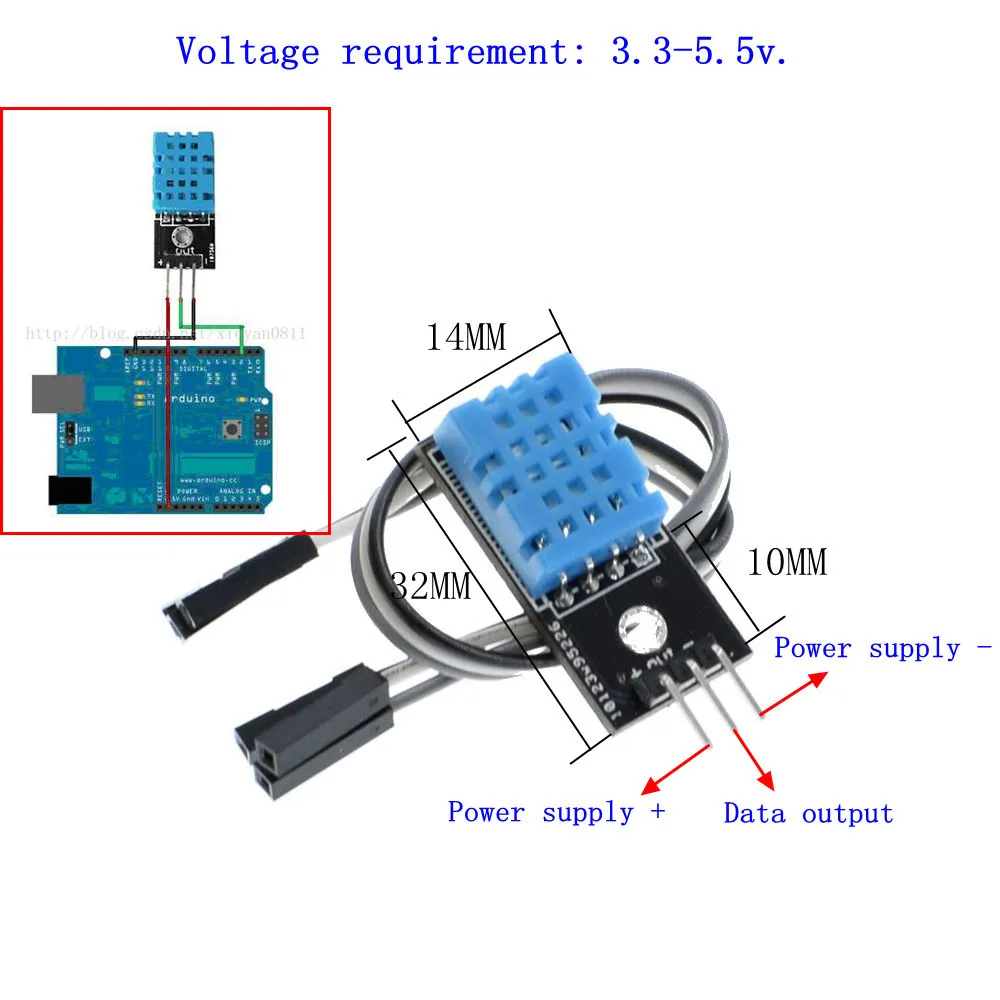 Temperature And Relative Humidity Sensor Module For Arduino