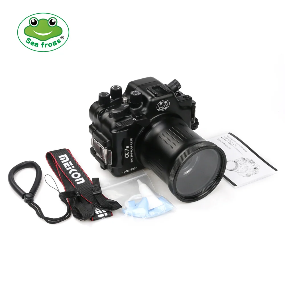 Seafrogs for Sony A7R II 100m/325ft Aluminum Underwater Camera Housing Inbuilt Leak Detection Sensor Synchro Cable Port
Seafrogs for Sony A7R II 100m/325ft Aluminum Underwater Camera Housing Inbuilt Leak Detection Sensor Synchro Cable Port