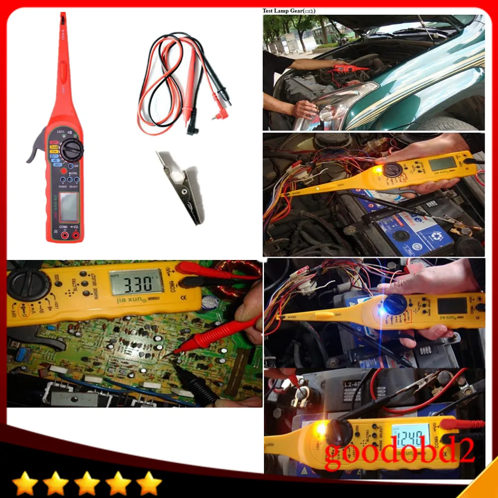 High Cost Performance Multi-function Auto Circuit Tester with multimeter & test lamp gear for car auto repair analyzer
High Cost Performance Multi-function Auto Circuit Tester with multimeter & test lamp gear for car auto repair analyzer
