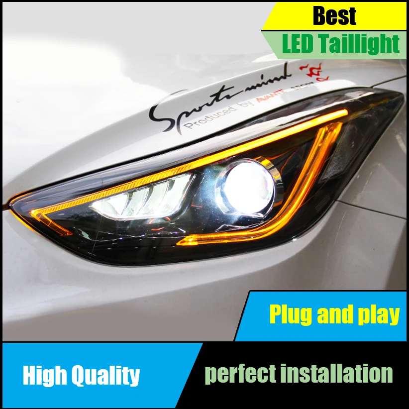 Car Styling Head Lamp For Hyundai Elantra 2013 2014 2015 Headlights LED light guide DRL Bi-Xenon Low Beam Headlight Assembly
Car Styling Head Lamp For Hyundai Elantra 2013 2014 2015 Headlights LED light guide DRL Bi-Xenon Low Beam Headlight Assembly