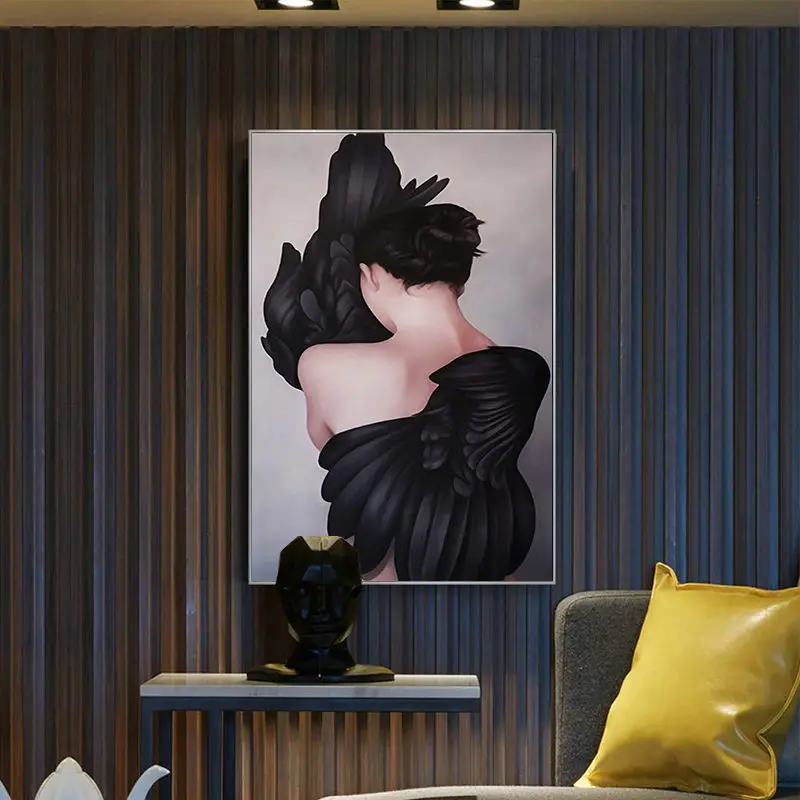 Feather Sexy Girl Farm Quotes Wall Art Canvas Painting Nordic Posters And Prints Wall Pictures For Living Room Decor no frame
Feather Sexy Girl Farm Quotes Wall Art Canvas Painting Nordic Posters And Prints Wall Pictures For Living Room Decor no frame