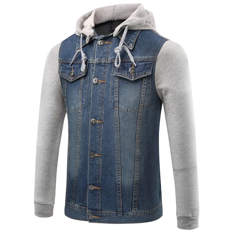 2018 Fashion jacket spring New Jackets and Coat Hooded detachable Men's Casual Denim Jacket Men
2018 Fashion jacket spring New Jackets and Coat Hooded detachable Men's Casual Denim Jacket Men
