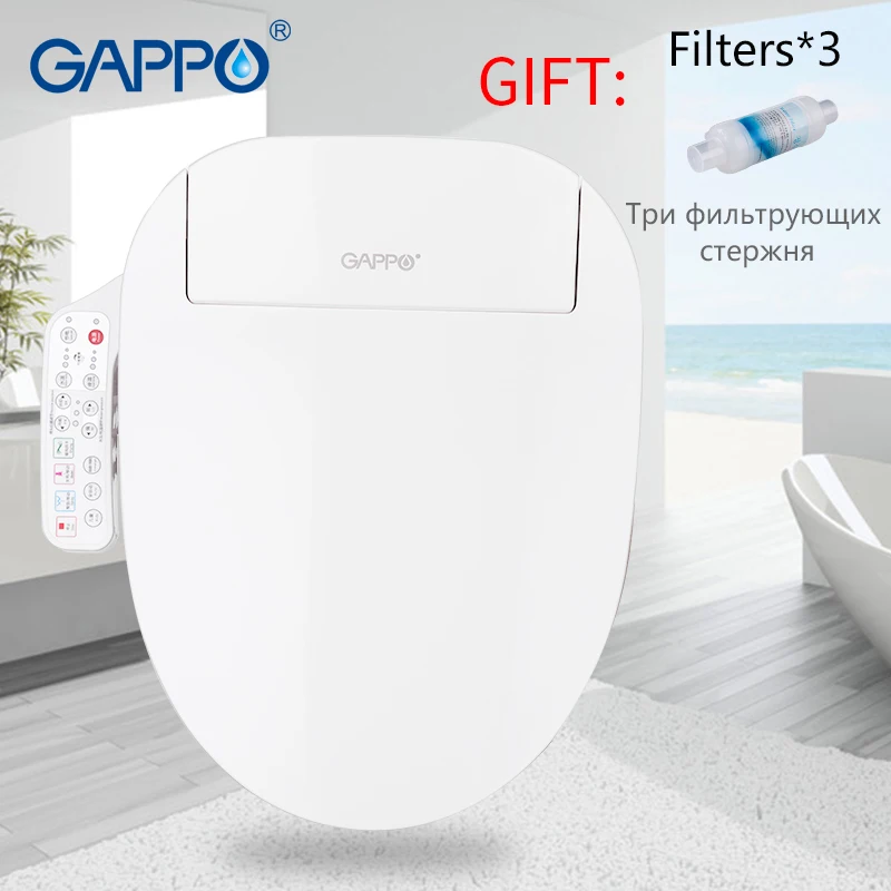 

GAPPO Toilet Seats Smart Toilets Seats Intelligent clean dry toilet cover Washlet Elongated Bidet Lid Cover Heated sits