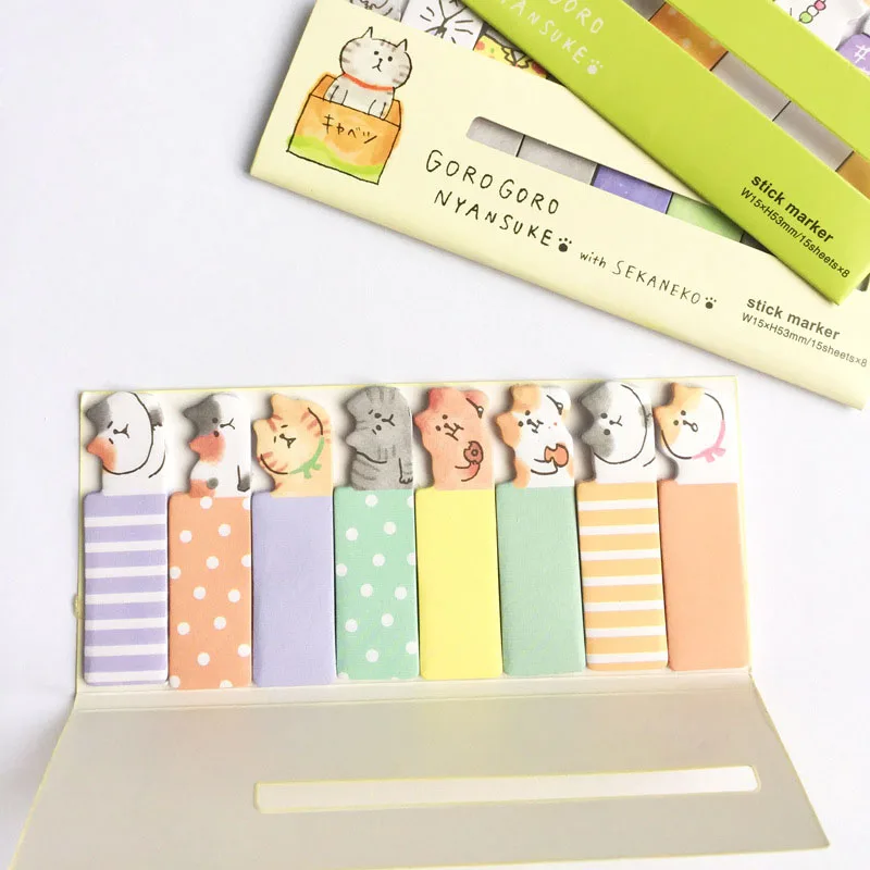 4pcs Self-Adhesive 120sheets Mini Portable Kawaii Cat Paper Sticky Stick Marker Memo Pad Note bookmark Stationery Student Gift
4pcs Self-Adhesive 120sheets Mini Portable Kawaii Cat Paper Sticky Stick Marker Memo Pad Note bookmark Stationery Student Gift