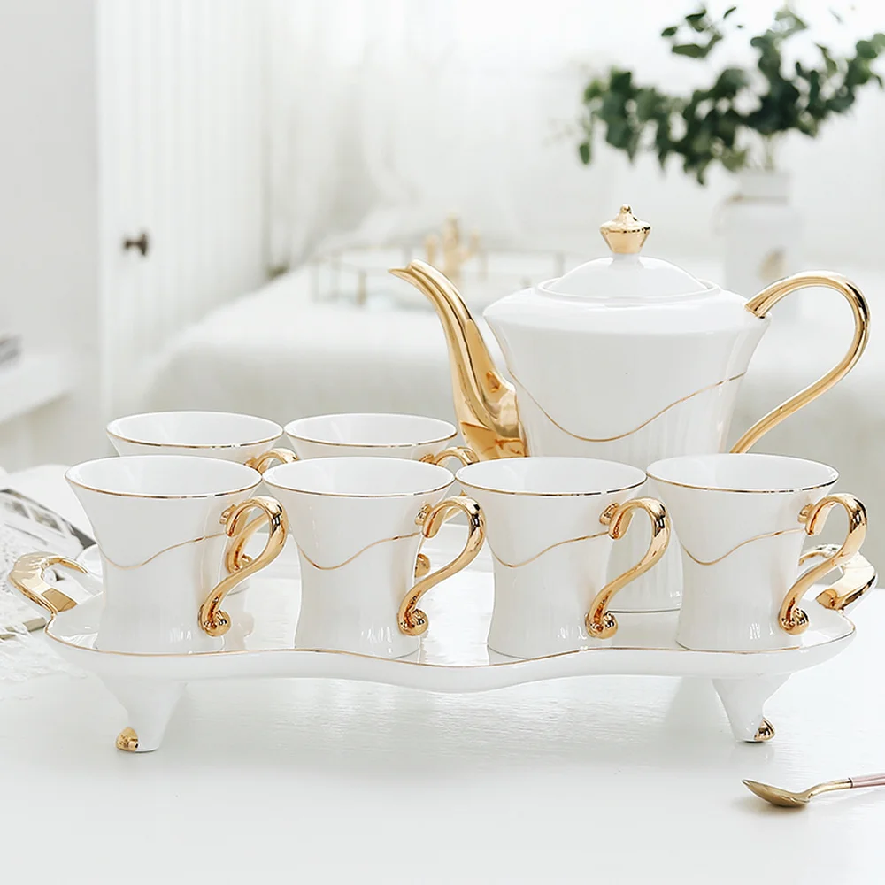 European-style gold living room cup set High-end coffee cup tea set cup Household water cup set with tray wx9121939
European-style gold living room cup set High-end coffee cup tea set cup Household water cup set with tray wx9121939