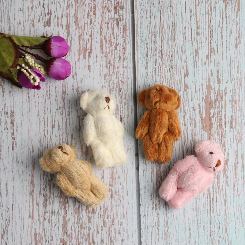10pc a lot 6.0cm Stuffed Teddy Bear DIY mini Joint plush bears Wedding box toy doll Garment & Hair Accessories
10pc a lot 6.0cm Stuffed Teddy Bear DIY mini Joint plush bears Wedding box toy doll Garment & Hair Accessories