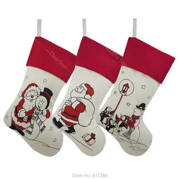 Free shipping! New 3pcs/set Christmas Stocking Printed Santa Claus Snowman Gift Bag Ornament Socks Christmas Decoration 
Free shipping! New 3pcs/set Christmas Stocking Printed Santa Claus Snowman Gift Bag Ornament Socks Christmas Decoration