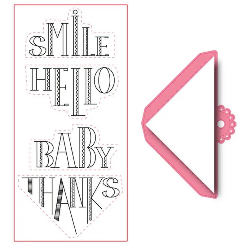 GJCrafts Metal Cutting Dies and Stamps Scrapbooking for Card Making Embossing Scroll Corner Letters Smile Hello Baby Thanks
GJCrafts Metal Cutting Dies and Stamps Scrapbooking for Card Making Embossing Scroll Corner Letters Smile Hello Baby Thanks