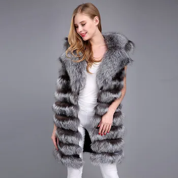 Large turn down collar natural fox fur waistcoats women striped fur vests woman sleeveless real fur jackets 2018 autumn winter
Large turn down collar natural fox fur waistcoats women striped fur vests woman sleeveless real fur jackets 2018 autumn winter