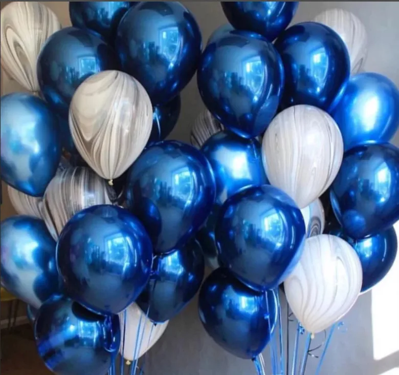 Mixed 10pcs Metal Blue And Marble Agate Latex Balloons Adult Birthday Party Baby Shower Decor Balloon Wedding Marriage Supplies
Mixed 10pcs Metal Blue And Marble Agate Latex Balloons Adult Birthday Party Baby Shower Decor Balloon Wedding Marriage Supplies