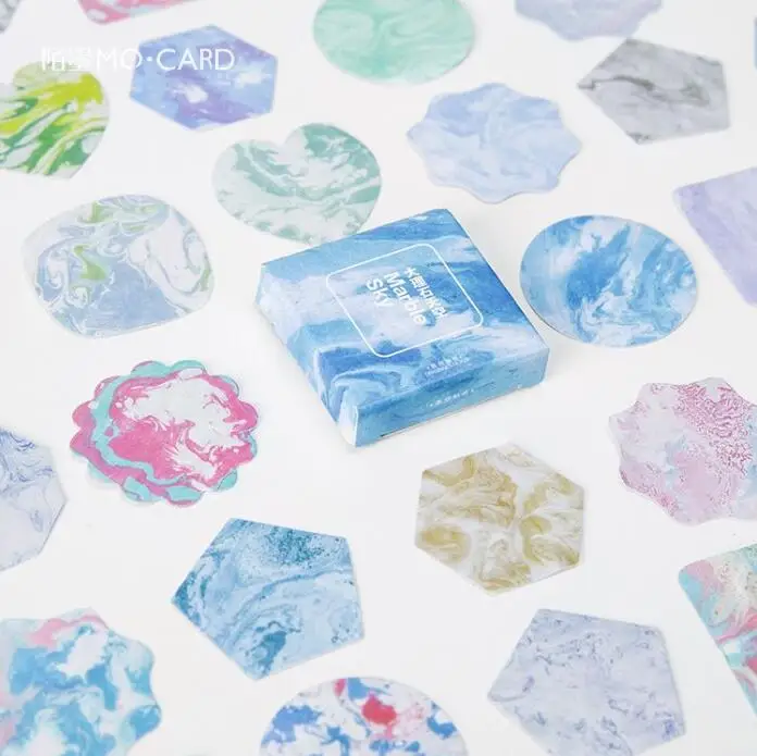 45 pcs/pack Colorful Marbling Sky Decorative Stickers Adhesive Stickers DIY Decoration Diary Stickers Box Package
45 pcs/pack Colorful Marbling Sky Decorative Stickers Adhesive Stickers DIY Decoration Diary Stickers Box Package
