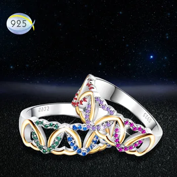Merthus 925 Sterling Silver Rings Heart Shape Multi-color Lab-Created Gemstone Fashion Promise Engagement Ring for Women
Merthus 925 Sterling Silver Rings Heart Shape Multi-color Lab-Created Gemstone Fashion Promise Engagement Ring for Women