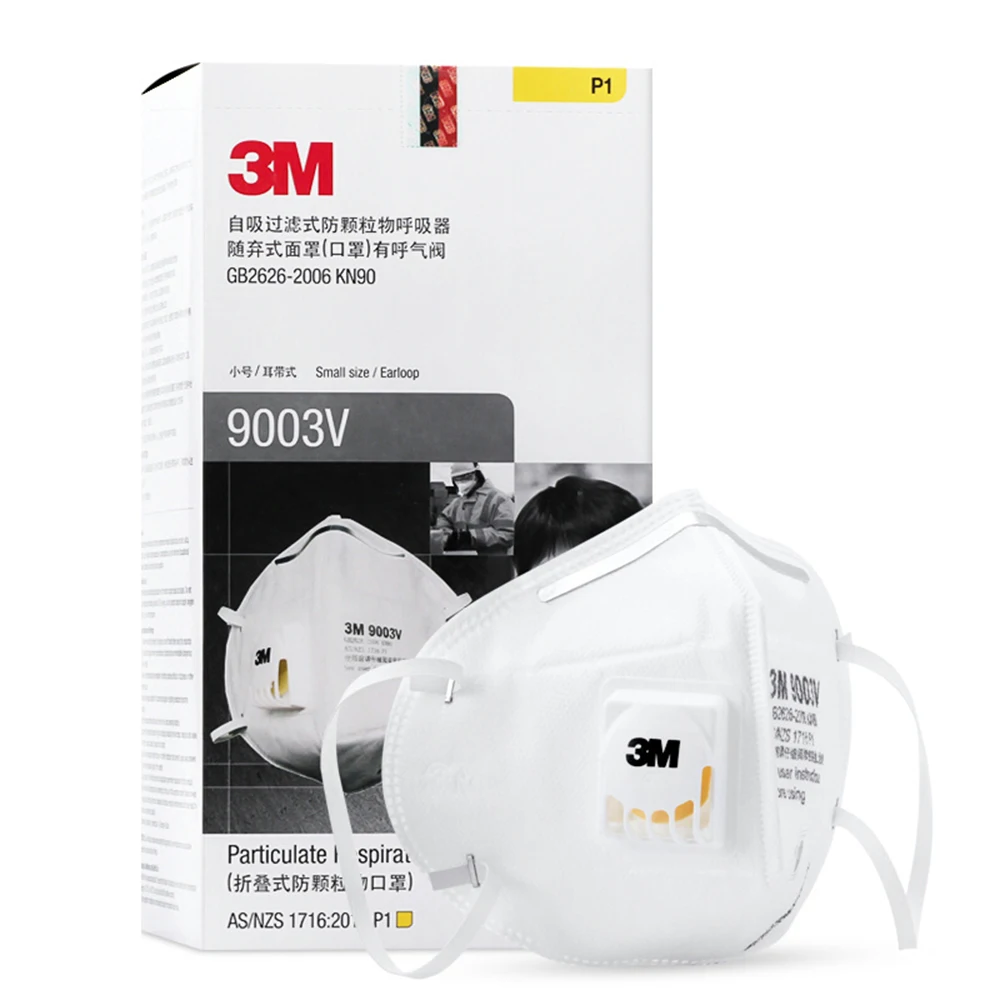 3M 9003V Particulate Respirator Small-size Masks with Breathing Valve Aganist PM2.5 Smog Dust 25 Pcs Individual Packing
3M 9003V Particulate Respirator Small-size Masks with Breathing Valve Aganist PM2.5 Smog Dust 25 Pcs Individual Packing