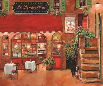 Modern living room decor art picture canvas print Paris street corner coffee shop painting picture quality art
Modern living room decor art picture canvas print Paris street corner coffee shop painting picture quality art