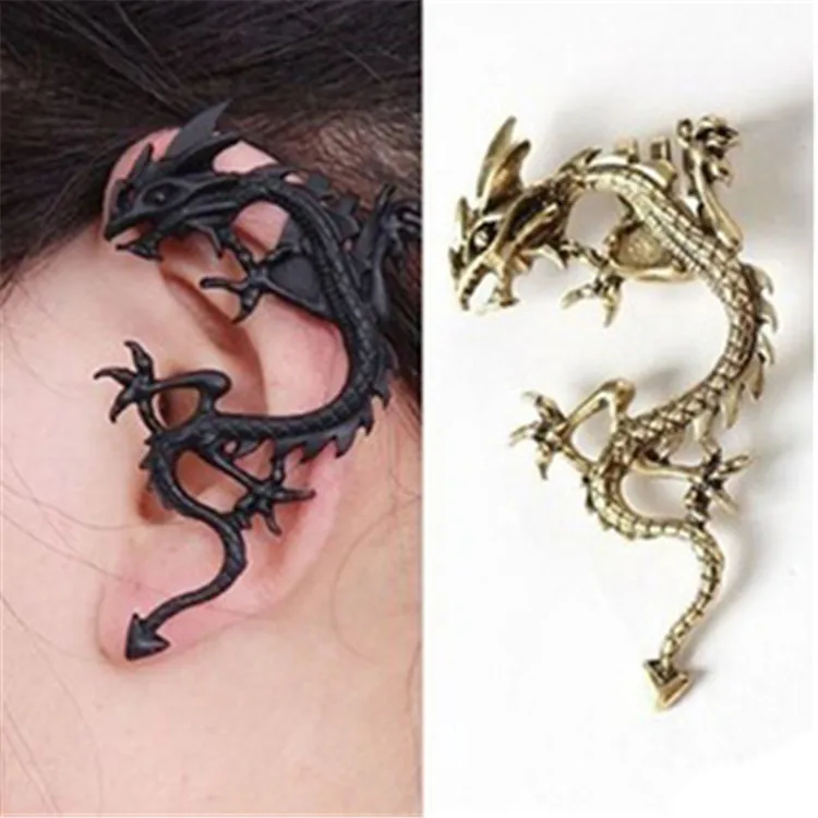 504 Gothic Personality Retro Domineering Dragon Ear Clip Without Piercing Ear Cuff For Women And Men E3511
504 Gothic Personality Retro Domineering Dragon Ear Clip Without Piercing Ear Cuff For Women And Men E3511