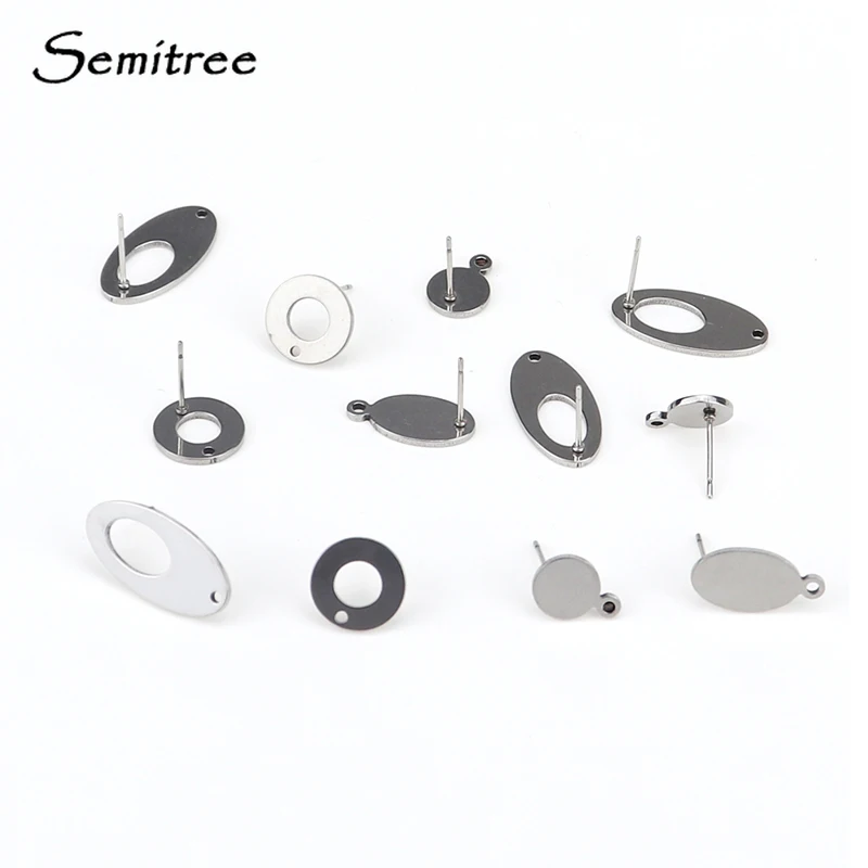 Semitree 10pcs Stainless Steel Ear Stud Hooks Earrings Charms for DIY Jewelry Earring Making Handicraft Supplies Accessories
Semitree 10pcs Stainless Steel Ear Stud Hooks Earrings Charms for DIY Jewelry Earring Making Handicraft Supplies Accessories
