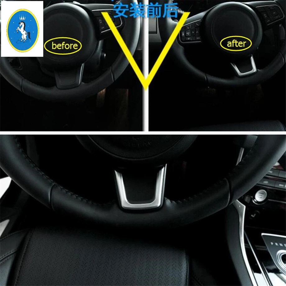 Yimaautotrims ABS Auto Accessory Central Steering Wheel Decoration U Strip Cover Trim Fit For Jaguar E-pace E pace 2018 2019
Yimaautotrims ABS Auto Accessory Central Steering Wheel Decoration U Strip Cover Trim Fit For Jaguar E-pace E pace 2018 2019