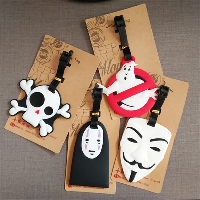 New Ghost Luggage Tag Travel Accessories Animal Cartoon Silica Gel Suitcase ID Addres Holder Baggage Boarding Portable Label
New Ghost Luggage Tag Travel Accessories Animal Cartoon Silica Gel Suitcase ID Addres Holder Baggage Boarding Portable Label
