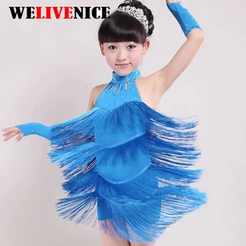 Promotion Girls Competition Latin tassel Dress Practice Dancing Dress Girl Dancewear Kids
Promotion Girls Competition Latin tassel Dress Practice Dancing Dress Girl Dancewear Kids