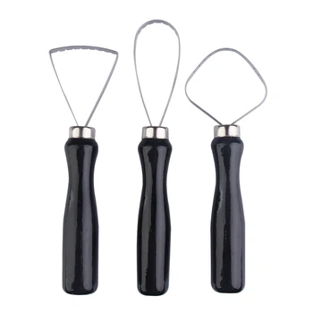 3Pcs Wood Pottery Clay Sculpture Big Loop Tool with Steel Flat Wire herramientas de arcilla
3Pcs Wood Pottery Clay Sculpture Big Loop Tool with Steel Flat Wire herramientas de arcilla
