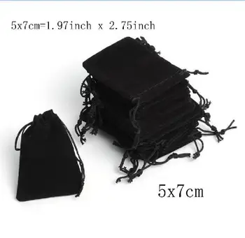 High Quality 50Pcs/lot 5x7cm Velvet bag Drawstring Pouch Jewelry gift bag Christmas Wedding gift pouch Velvet jewellery Pouches
High Quality 50Pcs/lot 5x7cm Velvet bag Drawstring Pouch Jewelry gift bag Christmas Wedding gift pouch Velvet jewellery Pouches