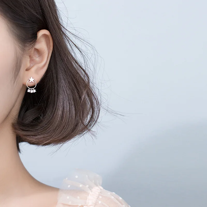 1Pair Authentic Real 100% 925 Sterling Silver fine Jewelry Stars & prong white cz Tassel dangle Earrings gtle2422
1Pair Authentic Real 100% 925 Sterling Silver fine Jewelry Stars & prong white cz Tassel dangle Earrings gtle2422