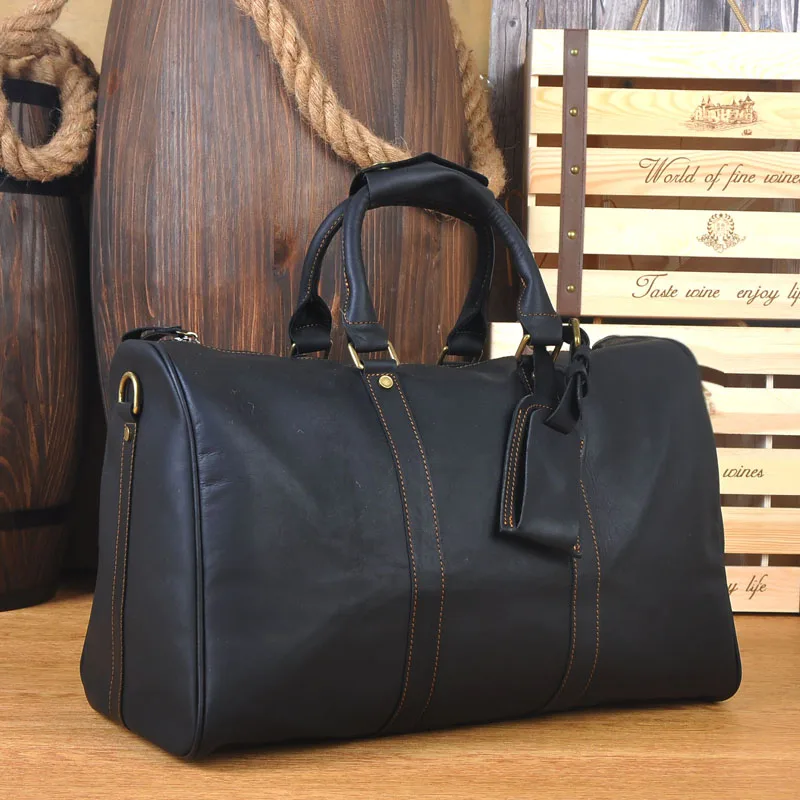 Luxury Fashion Natural Genuine Leather Men's Duffel Bags Retro Cowskin Handbags Short Casual Business Trip Shoulder Travel Bag
Luxury Fashion Natural Genuine Leather Men's Duffel Bags Retro Cowskin Handbags Short Casual Business Trip Shoulder Travel Bag