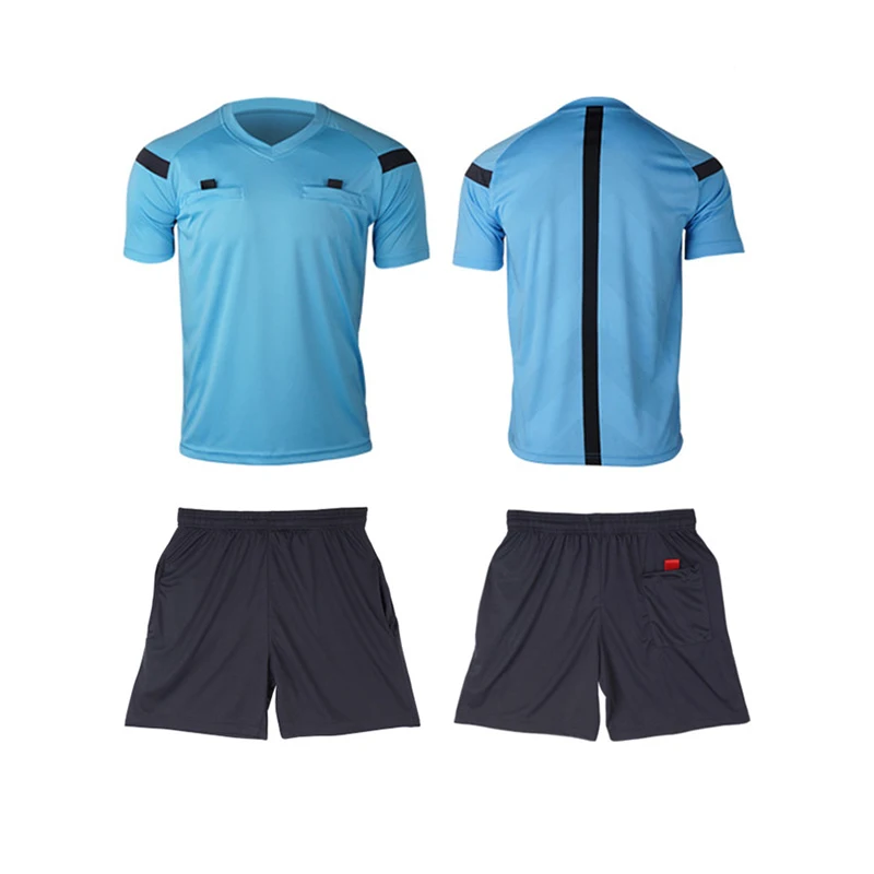 Image Referee Jersey Soccer Set 2017 Football Judge uniform Futbol Shirt Suit Tracksuits survetement football maillot de foot