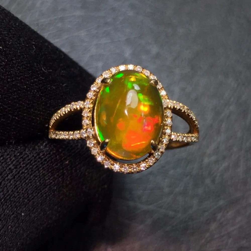 Fine Jewelry Real Pure 18 K Gold AU750 Diamond Jewellery 100% Natural Opal Gemstones Female's Rings for Women's Fine Rings
Fine Jewelry Real Pure 18 K Gold AU750 Diamond Jewellery 100% Natural Opal Gemstones Female's Rings for Women's Fine Rings
