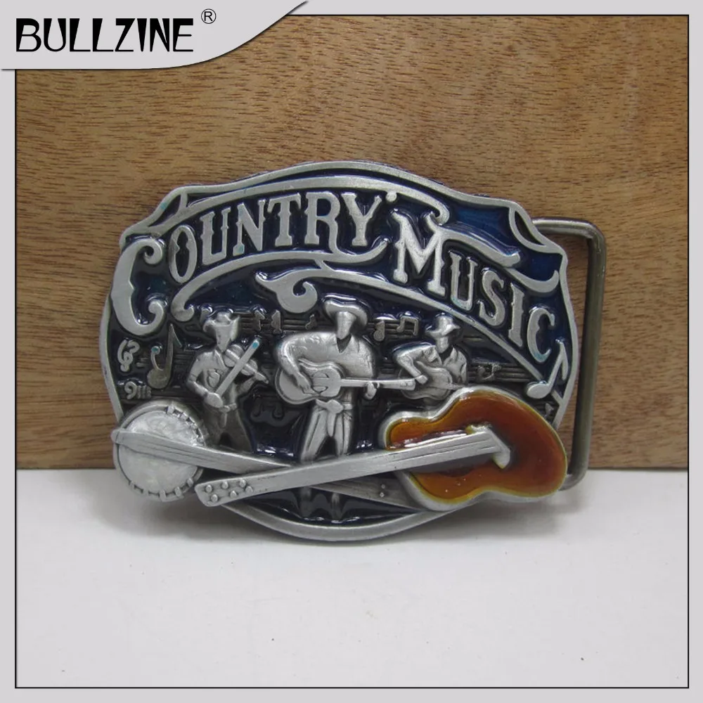 The Bullzine Country music belt buckle with pewter finish FP-03293 suitable for 4cm width belt
The Bullzine Country music belt buckle with pewter finish FP-03293 suitable for 4cm width belt