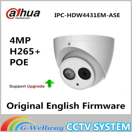 Original Dahua Dahua IPC-HDW4431EM-ASE 4MP PoE H.265 Eyeball Network Camera IR 50m IP67 WDR IP Camera Without Logo
Original Dahua Dahua IPC-HDW4431EM-ASE 4MP PoE H.265 Eyeball Network Camera IR 50m IP67 WDR IP Camera Without Logo