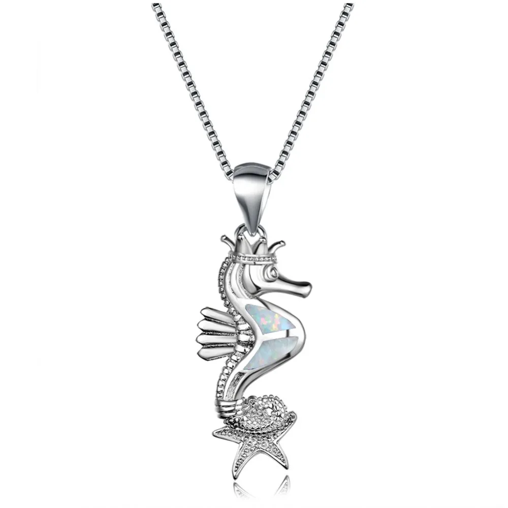 Blue/White/Purple Fire Opal 925 Sterling Silver Seahorse Animal Pendant Necklaces Gifts
Blue/White/Purple Fire Opal 925 Sterling Silver Seahorse Animal Pendant Necklaces Gifts