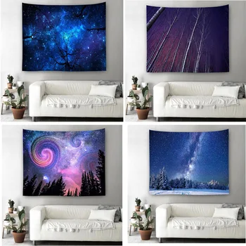 Psychedelic Forest Trees and Stars Starry Sky Fabric Wall Hanging Tapestry Decor Polyester Curtains Plus Long Table Cover
Psychedelic Forest Trees and Stars Starry Sky Fabric Wall Hanging Tapestry Decor Polyester Curtains Plus Long Table Cover