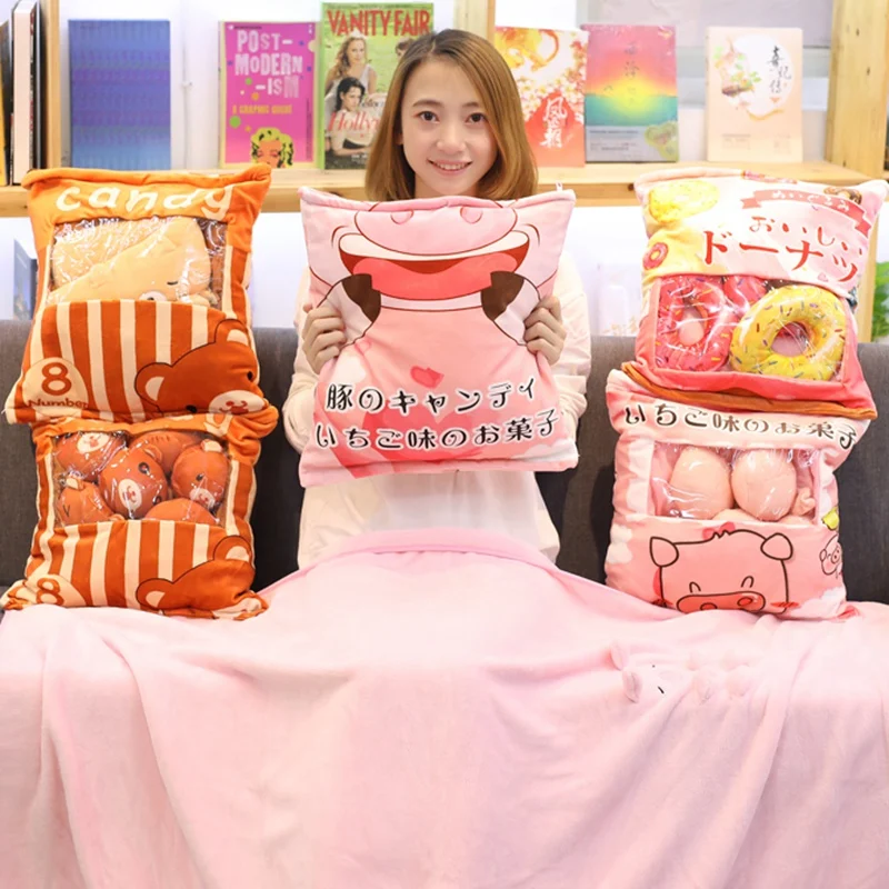candice guo! super cute plush toy lovely one bag doughnut bear pig soft stuffed cushion doll blanket birthday Christmas gift 1pc
candice guo! super cute plush toy lovely one bag doughnut bear pig soft stuffed cushion doll blanket birthday Christmas gift 1pc