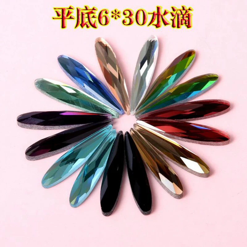 200 Pieces 6X30mm Glass Crystal Rhinestones Long Teardrop Rhinestone Sew On Diamante No Holes For DIY Decorations
200 Pieces 6X30mm Glass Crystal Rhinestones Long Teardrop Rhinestone Sew On Diamante No Holes For DIY Decorations