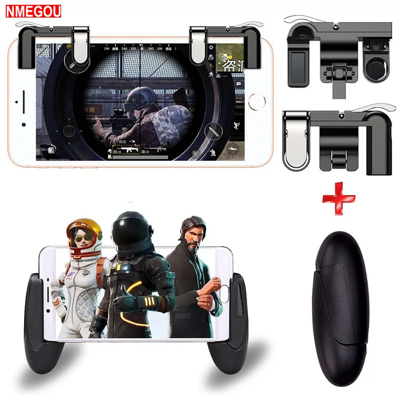 Mobile Phone Game Fire Button Controller & Joystick L1R1 Trigger for IPhone Samsung Pubg Rules of Survival Gaming L1 R1 Gatillos
Mobile Phone Game Fire Button Controller & Joystick L1R1 Trigger for IPhone Samsung Pubg Rules of Survival Gaming L1 R1 Gatillos